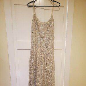 Perfect for holiday parties! Strappy loft sequin dress